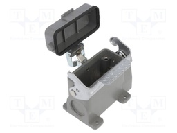 Enclosure: for HDC connectors; size D10A; with latch; with cover