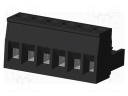 Connector: pluggable terminal block; plug; female; straight; 300V