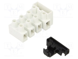 Terminal block; screw terminal; 2.5mm2; 450V; ways: 4; terminals: 8