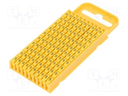 Markers for cables and wires; Label symbol: 9; 4.3÷5.3mm; yellow