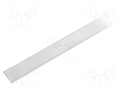 Cover for LED profiles; transparent; 1m; V: C; push-in