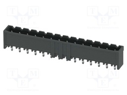 PCB headers, nominal cross section: 2.5 mm2, color: black, n