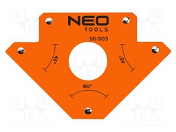 Try square; 122x190x25mm; Kind: welding; magnetic; 35kg