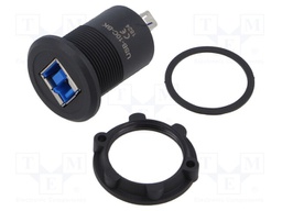Adapter; USB A socket,USB B socket; USB 3.0; Thread: M22; 1÷10mm