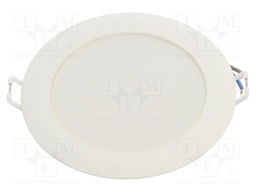 Lamp: LED downlight; 230VAC; 8W; 4000K; Ø115x44mm