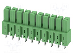 PCB headers, nominal cross section: 6 mm?, color: green, nom