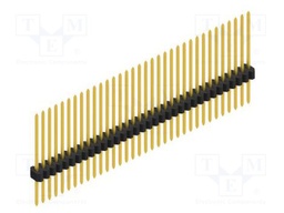 Connector: pin strips; pin header; male; PIN: 34; 1.27mm; THT; 1x34