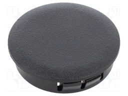 Accessories: stopper; H: 11.5mm; push-in,snap-fastener; black