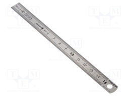 Ruler; L: 150mm; double-sided