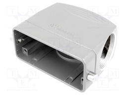 Enclosure: for HDC connectors; size 16B; for cable; for latch