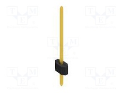 Connector: pin strips; pin header; male; PIN: 1; 1.27mm; THT; 1x1