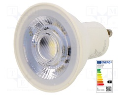 LED lamp; cool white; GU10; 230VAC; 350lm; 5W; 36°; 6500K; CRImin: 80