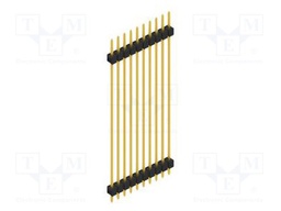Connector: pin strips; pin header; male; PIN: 10; 2.54mm; THT; 1x10