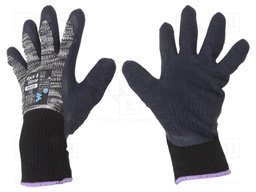 Protective gloves; Size: 7,S; grey; cotton,latex,polyester