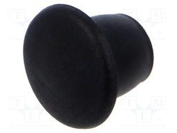 Accessories: stopper; H: 6.5mm; push-in; Flange dia: 11mm; black