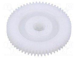 Spur gear; whell width: 6mm; Ø: 43.4mm; Number of teeth: 60