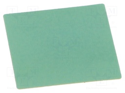 Heat transfer pad: silicone; 27x27mm; glued