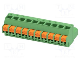 PCB connector, nominal cross section: 2.5 mm2, color: green,