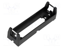 Holder; Leads: for PCB; Size: MR18650; Batt.no: 1; Colour: black
