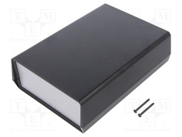 Enclosure: with panel; PCB is fastened in guides; EURO 93; ABS