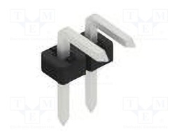Connector: pin strips; pin header; male; PIN: 2; 2mm; THT; 1x2; 100V