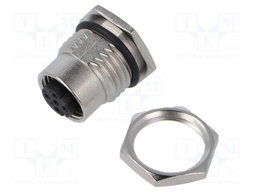 Connector: M12; socket; female; Polarisation: D code-Ethernet