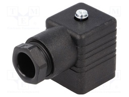 Connector: valve connector; plug; form A; 18mm; female; PIN: 4; 16A