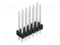 Connector: pin strips; pin header; male; PIN: 12; 2.54mm; THT; 2x6