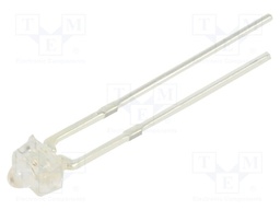 LED; 1.8mm; orange; 1500÷2000mcd; 15°; Front: convex; 1.9÷2.4V; THT