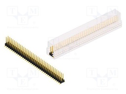 Connector: pin strips; pin header; male; PIN: 72; 2.54mm; SMT; 2x36