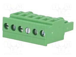 Pluggable terminal block; 5.08mm; ways: 6; angled; plug; female