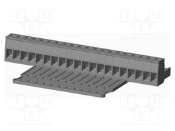Connector: pluggable terminal block; plug; female; straight; grey