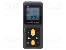Laser rangefinder; LCD; 40m; Meas.accur: ±2mm; 120x50x29mm; 126g