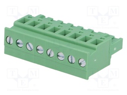 Pluggable terminal block; 5.08mm; ways: 8; angled; plug; female