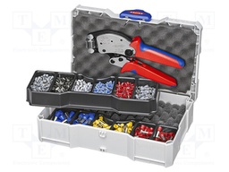 Kit: for crimping push-on connectors, terminal crimping; case