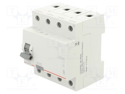 RCD breaker; Inom: 40A; Ires: 30mA; Max surge current: 250A; 400VAC