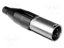 Connector: XLR; plug; male; straight; Plating: silver plated; IP40