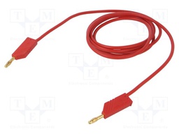 Test lead; 60VDC; 30VAC; 32A; Len: 2m; red; Cond.cross sec: 2.5mm2