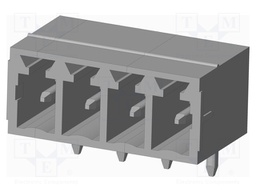 Connector: pluggable terminal block; socket; male; on PCBs