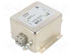 Power Line Filter, Chassis, General Purpose, 250 VAC, 20 A, Single Phase, 1 Stage, Chassis Mount