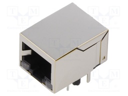 Socket; RJ45; PIN: 8; shielded,with LED; Layout: 8p8c; THT