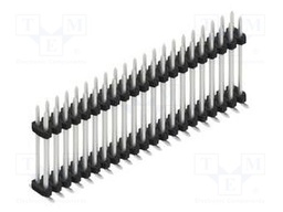 Connector: pin strips; pin header; male; PIN: 42; 2mm; SMT; 2x21
