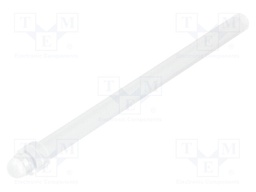 Fibre for LED; round; Ø2.8mm; Front: convex; straight; -20÷50°C