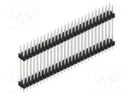 Connector: pin strips; pin header; male; PIN: 54; 2.54mm; THT; 2x27