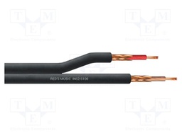 Wire: instrumental; 2x0.23mm2; stranded; Cu; black; PVC; -25÷65°C