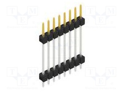 Connector: pin strips; pin header; male; PIN: 8; 2.54mm; THT; 1x8