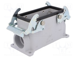 Enclosure: for HDC connectors; JEI; size 77.27; closed; IP65; PG21