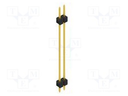 Connector: pin strips; pin header; male; PIN: 2; 2.54mm; THT; 1x2