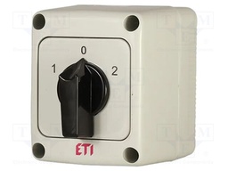 Switch: cam switch; Stabl.pos: 3; 25A; 1-0-2; in housing; Poles: 1