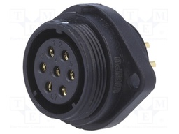Socket; female; SP21; PIN: 7; IP68; soldering; 500V; 1.5mm2; 15A